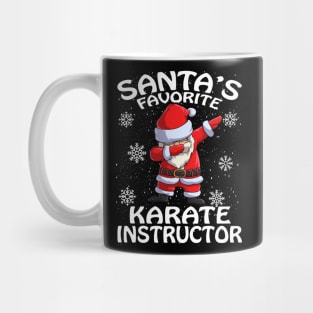 Santas Favorite Karate Instructor Christmas Mug